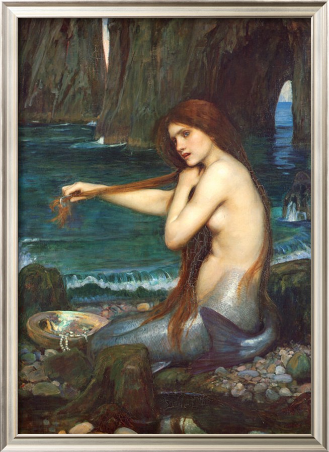 A Mermaid, 1900 By John William Waterhouse